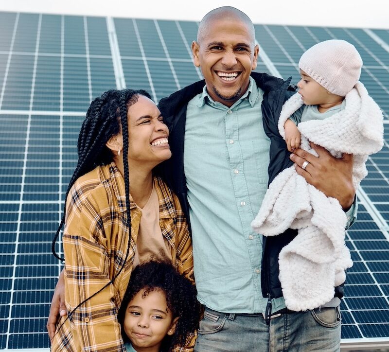 Family in Arizona saving money on solar with state and federal tax incentives.