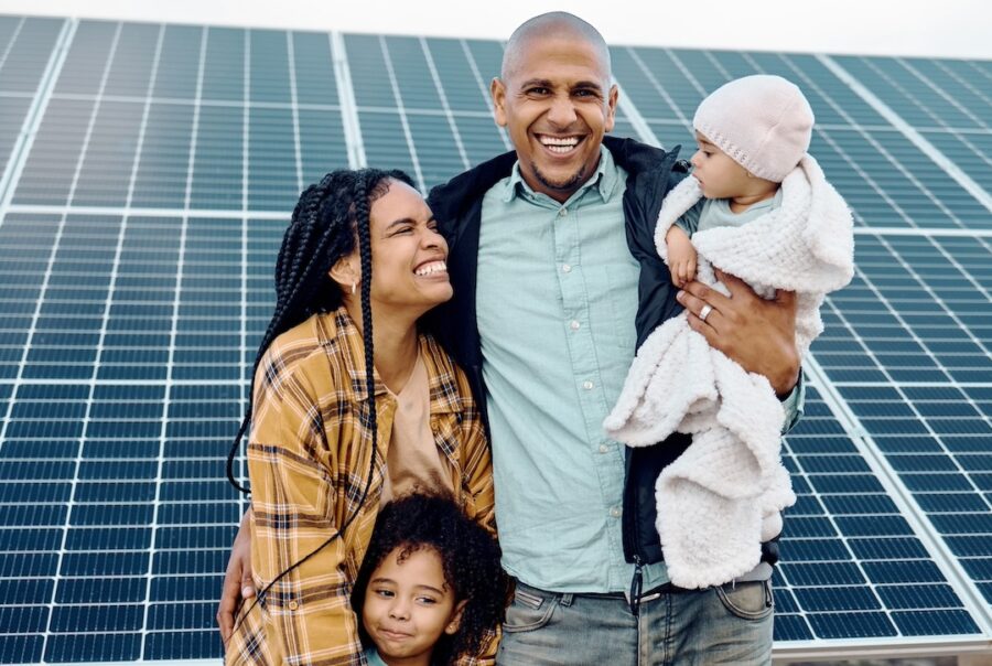 Family in Arizona saving money on solar with state and federal tax incentives.